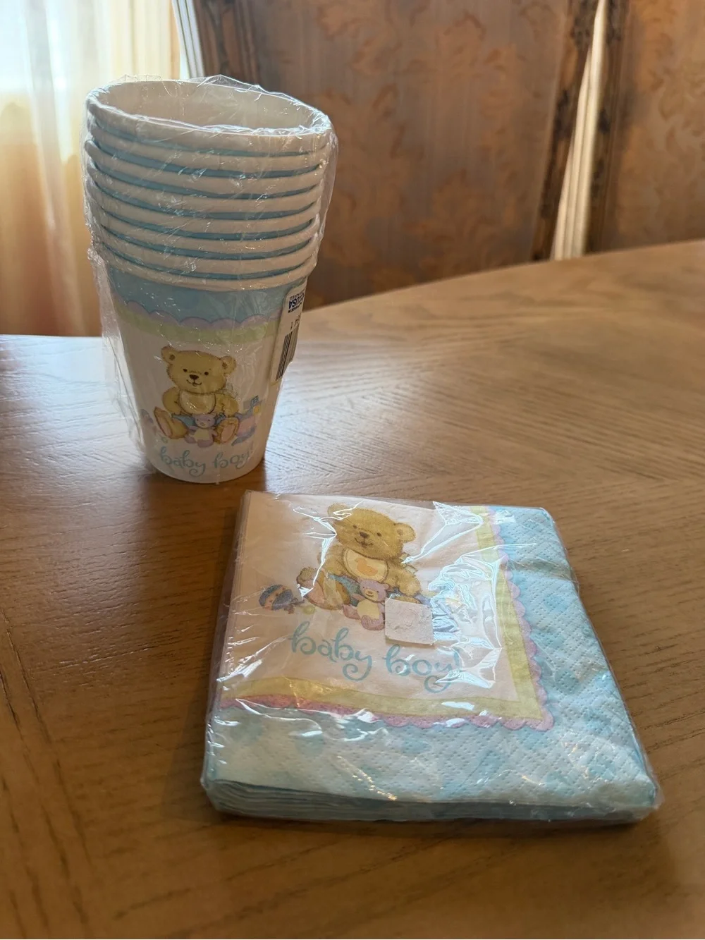 Baby Boy Party Cups & Napkins Set
